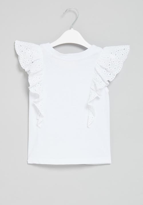 Superbalist Kids - Anglaise top - white