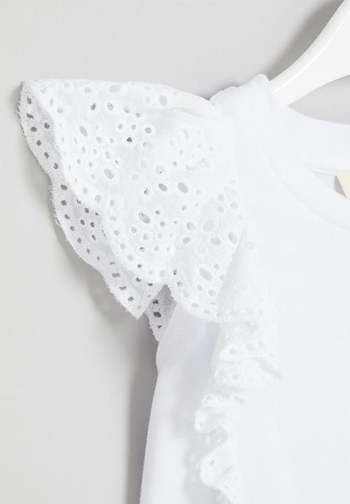 Superbalist Kids - Anglaise top - white