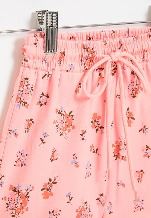 Pop Candy - Girls shorts with flowers - pink