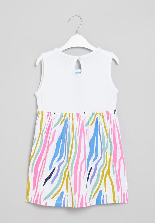 Pop Candy - Girls zebra dress - multi