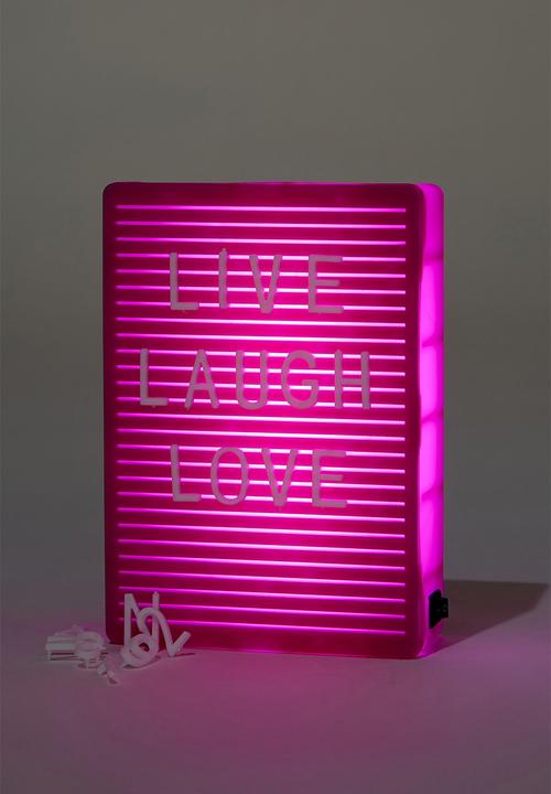Typo - Micro light box-magenta pegboard