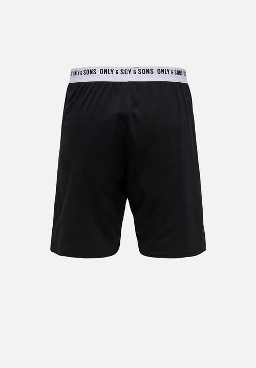 Only & Sons - Onsanton lounge shorts - black