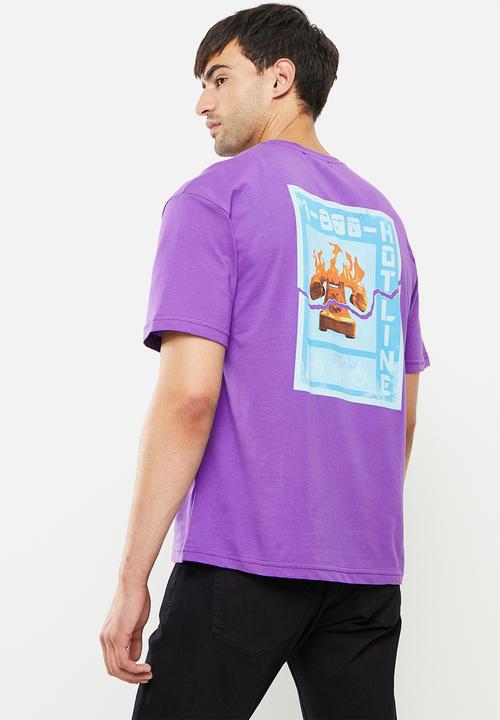 Trendyol - Centre chest print tee - purple
