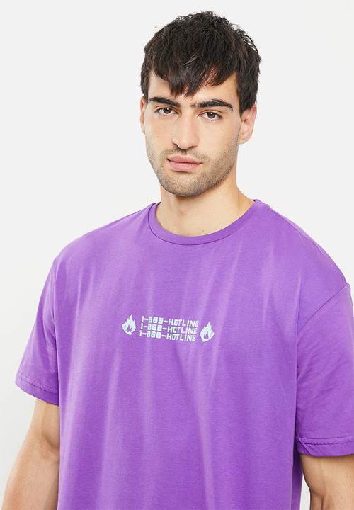 Trendyol - Centre chest print tee - purple