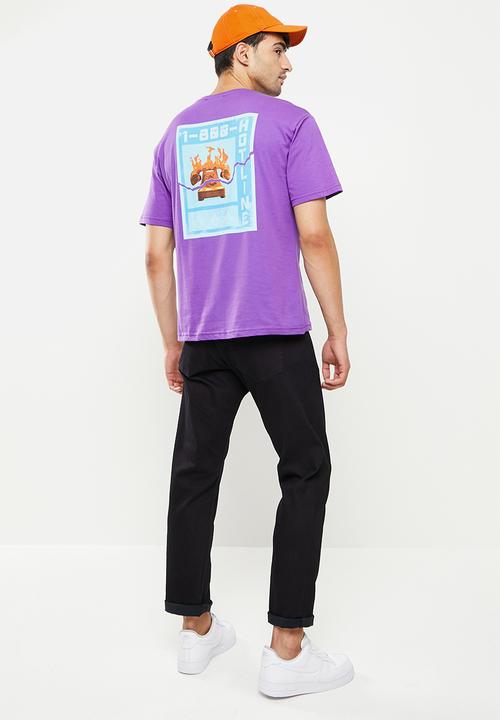 Trendyol - Centre chest print tee - purple