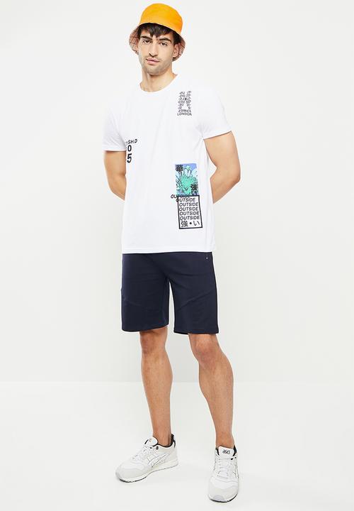 Trendyol - Multi print short sleeve tee - white