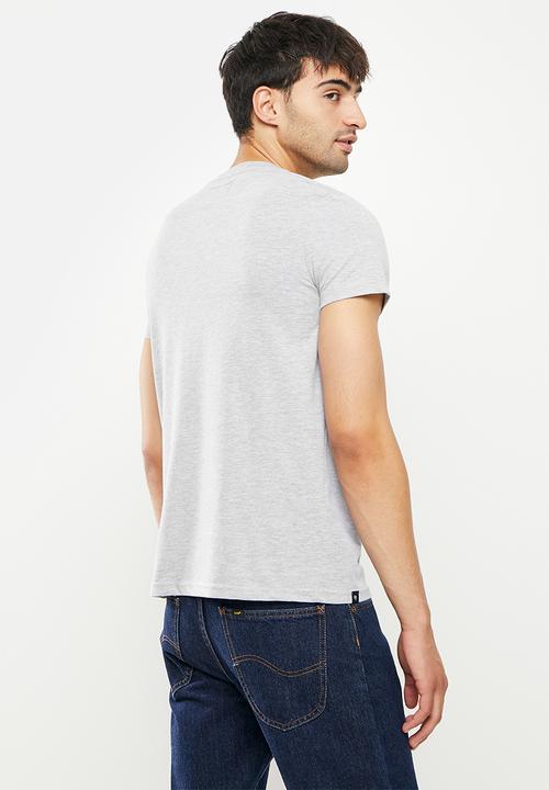 Aca Joe - Aj embroidered tee - grey 