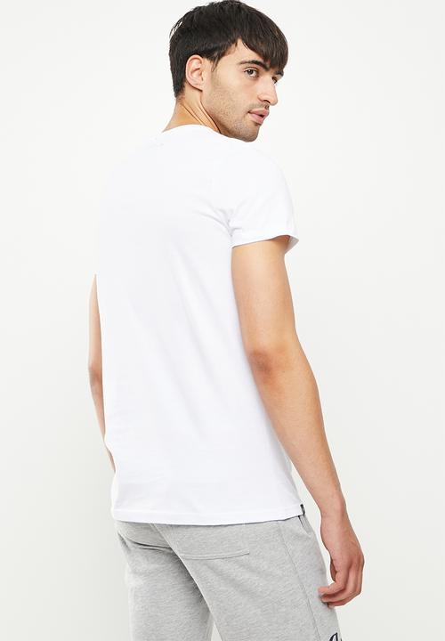 Aca Joe - Floral logo printed tee - white