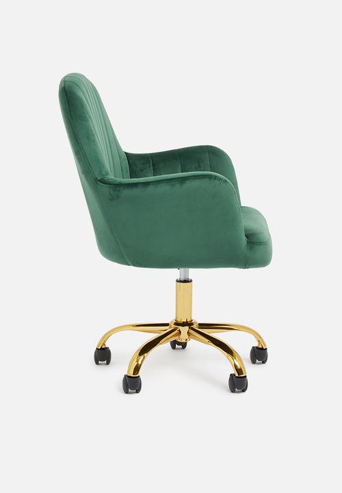 Sixth Floor - Flute office chair - green