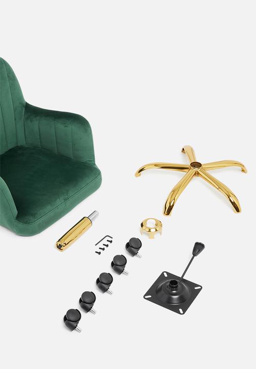Sixth Floor - Flute office chair - green