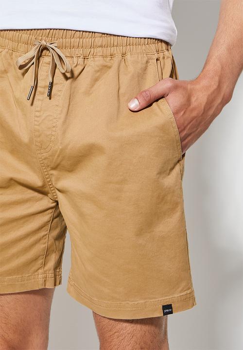 Superbalist - Deco elasticated short - cement