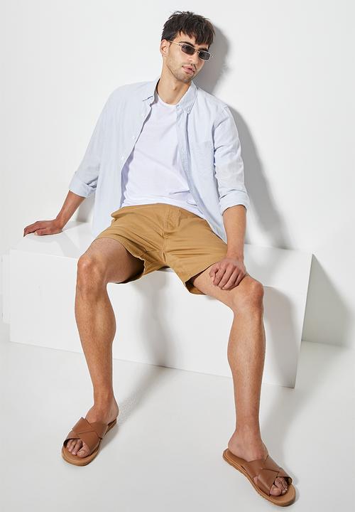 Superbalist - Deco elasticated short - cement