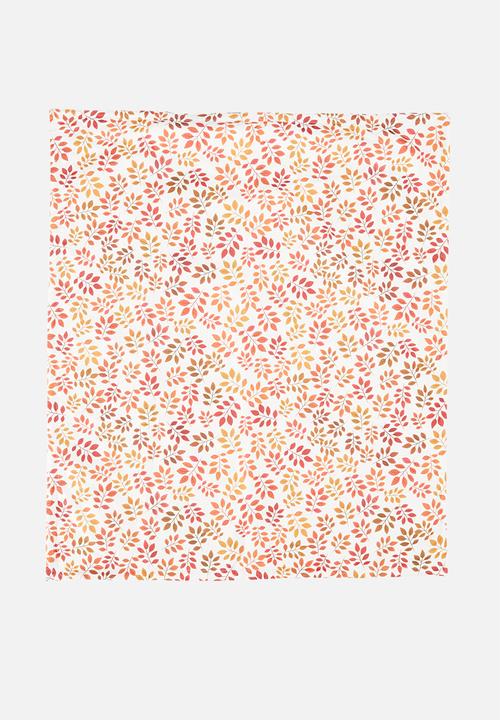 Sixth Floor - Autumn leaves foldable picnic mat - orange