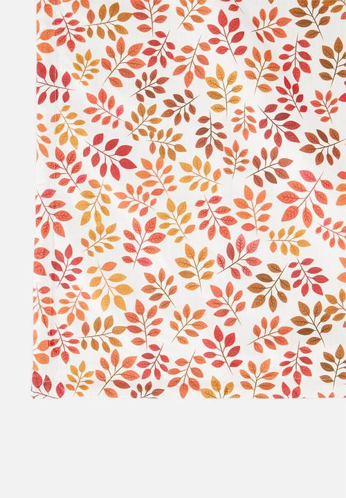 Sixth Floor - Autumn leaves foldable picnic mat - orange