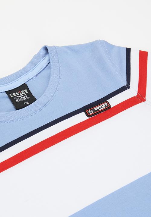 SOVIET - B lando crew neck yarn dye stripe tee - multi