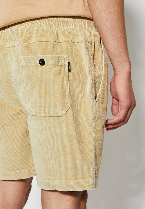 Superbalist - Deco corduroy elasticated short - stone