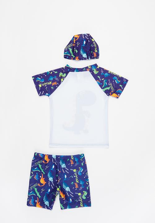 Pop Candy - Boys swimsuit set - white & navy