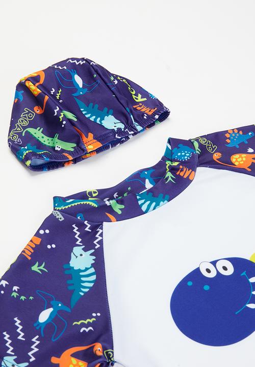 Pop Candy - Boys swimsuit set - white & navy