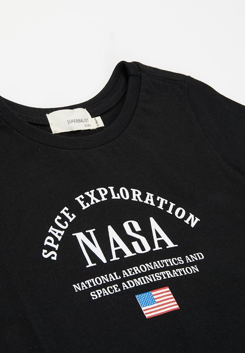 Superbalist Kids - Boys nasa tee & shorts set - black & grey