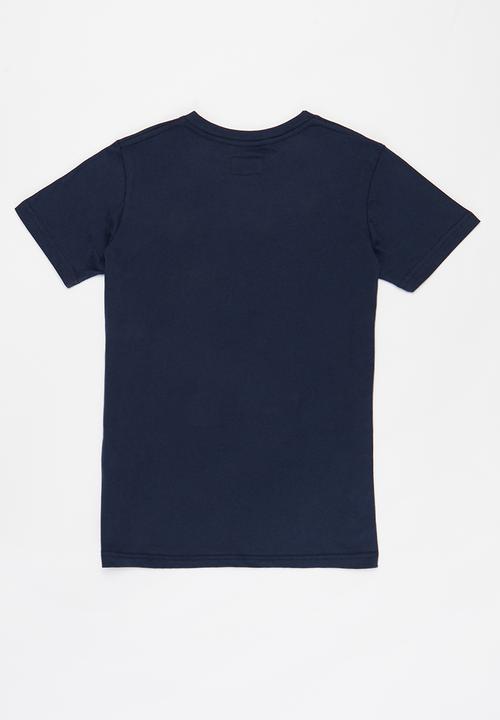 Aca Joe - Boys aca joe emb velt t-shirt - estate blue/ green