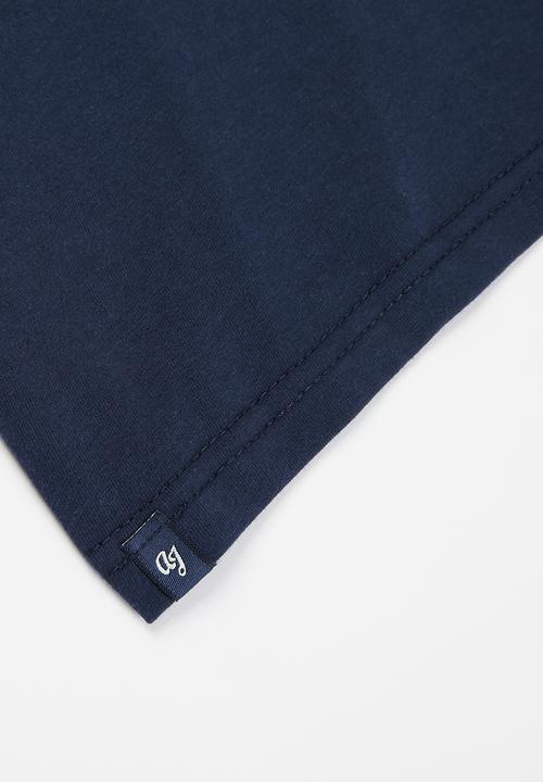 Aca Joe - Boys aca joe emb velt t-shirt - estate blue/ green