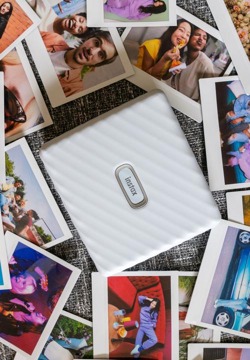 Fujifilm - Instax wide link printer - ash white