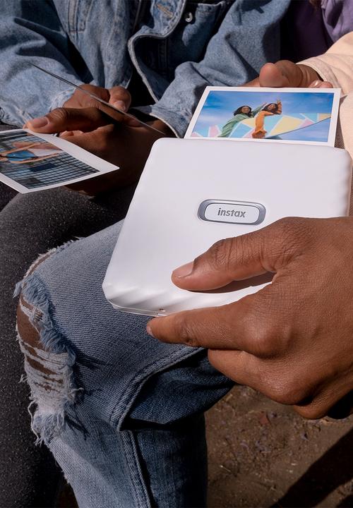Fujifilm - Instax wide link printer - ash white