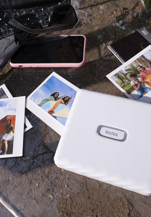 Fujifilm - Instax wide link printer - ash white