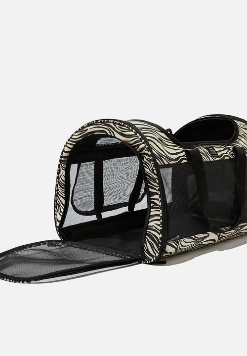 Typo - Explorer doggy duffel-abstract zebra