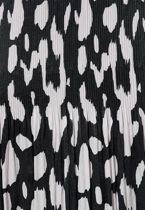 Superbalist - Side slit skirt - black & white