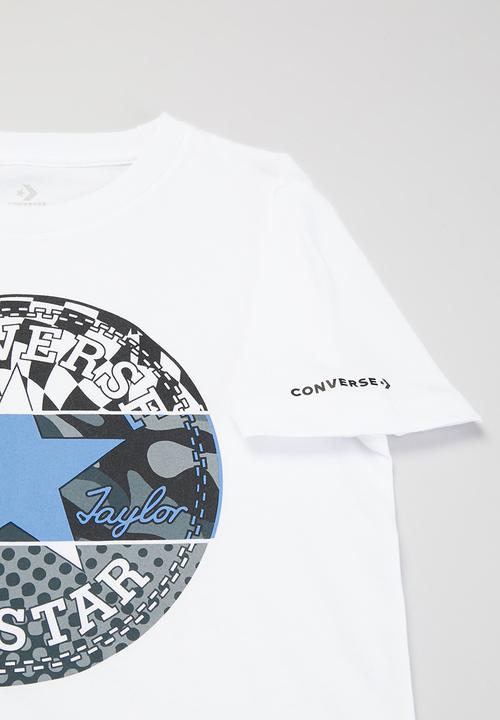 Converse - Converse boys split ctp gfx tee - white