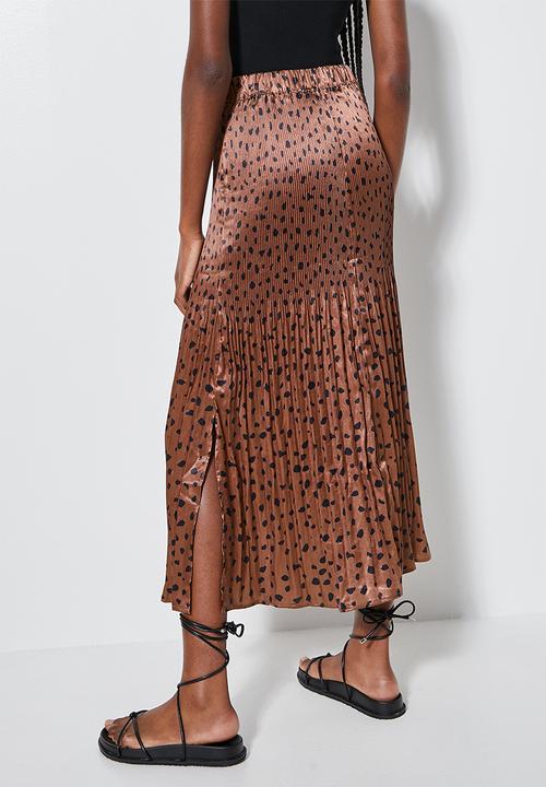 Superbalist - Side slit skirt - tobacco