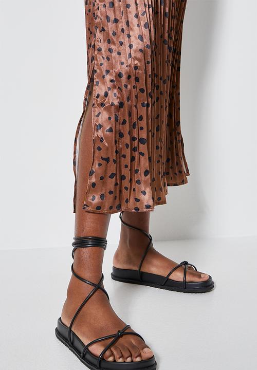 Superbalist - Side slit skirt - tobacco