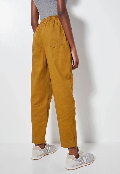 Superbalist - Elasticated chino - tobacco