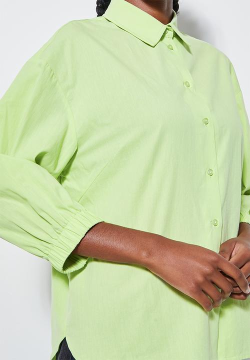 Superbalist - Cuff detail shirt - light lime