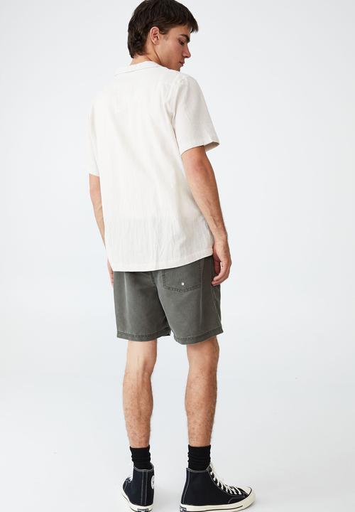 Cotton On - Riviera short sleeve shirt - light taupe