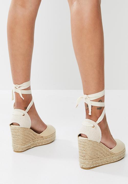 Superbalist - Shelly espadrille wedge - stone
