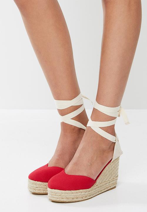 Superbalist - Shelly espadrille wedge - red