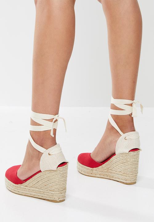 Superbalist - Shelly espadrille wedge - red