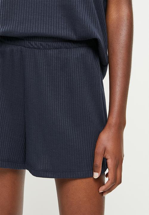Superbalist - Rib tee and shorts set - ink