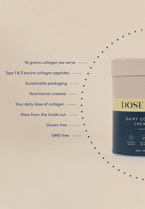 DOSE & CO. - Dairy Collagen Creamer - Vanilla 