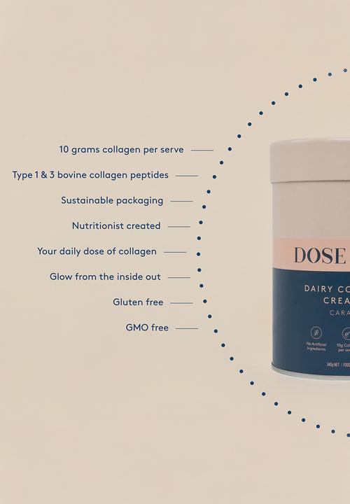 DOSE & CO. - Dairy Collagen Creamer -  Caramel
