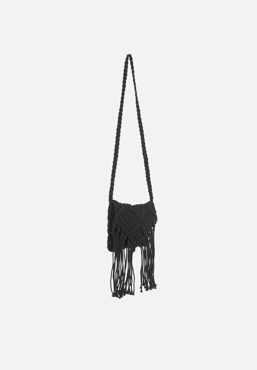 Rebel Republic - Crochet bag - black
