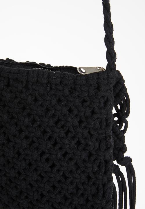Rebel Republic - Crochet bag - black
