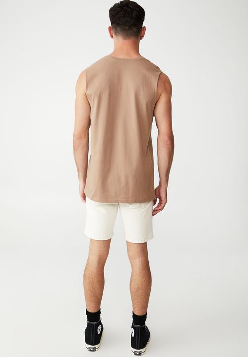 Cotton On - Tbar muscle - taupe/palm springs
