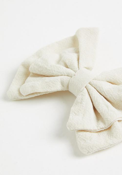 Pop Candy - 2 Pack bows - white & blue