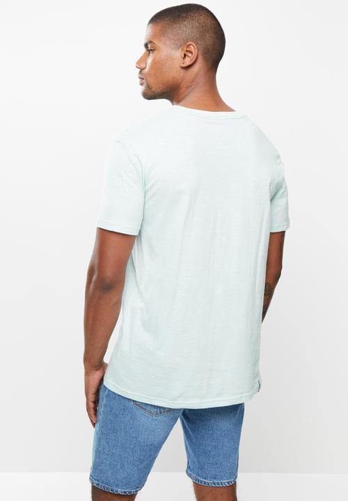 Holmes Bro's - Beach lion ss tee - sky slub