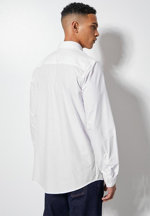 Superbalist - Easy care regular fit shirt - white