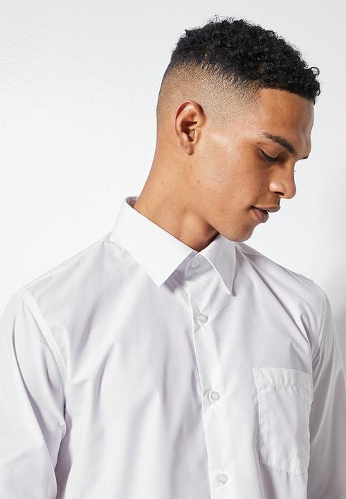 Superbalist - Easy care regular fit shirt - white