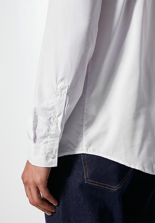 Superbalist - Easy care regular fit shirt - white